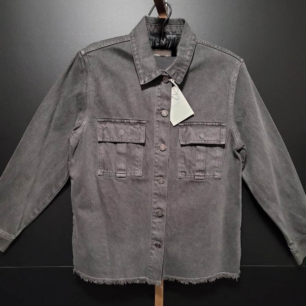 NWT KanCan Black Denim Jacket Men's Size Medium